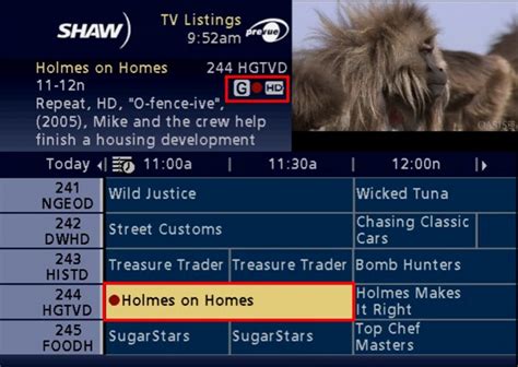 problems with shaw tv.